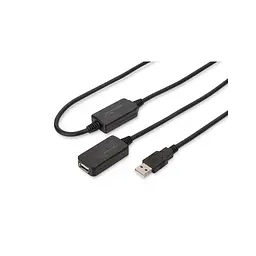 Дата кабель USB 2.0 AM/AF 20.0 m active Digitus (DA-73102)