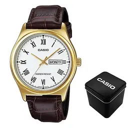 Чоловічий годинник Casio MTP-V006GL-7B Золотистий ( AT1141-0274 )