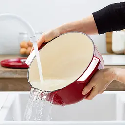 Каструля KitchenAid Cast Iron чавунна з кришкою 26 см 5.2 л червона (CC006060-001) - мініатюра 6