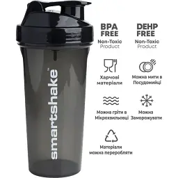 Шейкер спортивний Smart Shake Glossy Black Lite 1 л - мініатюра 3