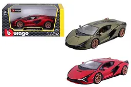 Іграшкова машинка гоночна Lamborghini Sian FKP 37 1:24 Bburago 18-21099, 2 кольори
