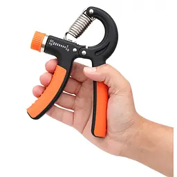 Еспандер кистьовий Cornix 5-60 кг з регульованим навантаженням XR-0144 Black/Orange - мініатюра 4