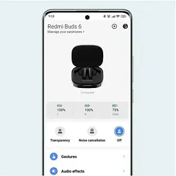 Навушники бездротові Redmi Buds 6 Night Black чорні (BHR9251GL) - мініатюра 7