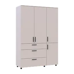 Шафа для одягу Doros Торн Кашемір 3 ДСП/3Ш (штанга) 135х51.6х200 (44900497) - мініатюра 14