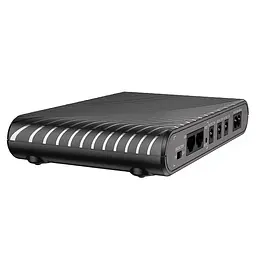 Джерело безперебійного живлення Hoco DB63 Portable DC UPS для роутерів 5V/9V/12V 10000 mAh Black - мініатюра 5