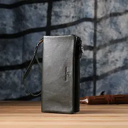 Зручний гаманець для жінок з пензлем з натуральної шкіри ST Leather 20,5х10х3 см acs0029681 - мініатюра 9