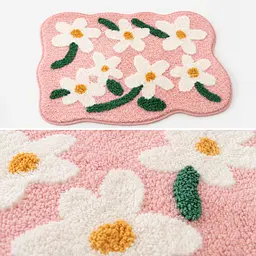 Стильний та практичний килимок для ванної кімнати 50×80 см зі кашеміру — м’який, антиковзкий, вологопоглинаючий KT9000062 - мініатюра 6