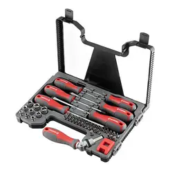 Набір викруток з комплектом насадок INTERTOOL VT-3352 51 елемент у кейсі