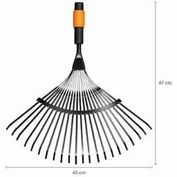Граблі Fiskars QuikFit 135201 для прибирання листя 22 зубці (1000644) - мініатюра 3