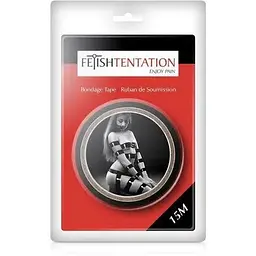 Скотч для бондажа Fetish Tentation Black (15 м) - мініатюра 3