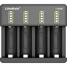 Зарядний пристрій для акумуляторів Liitokala 4 Slots, Li-ion, 16340, CR123A (Lii-L16340)