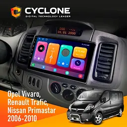Штатна магнітола Opel Vivaro 2001-2010 Cyclone C10-001 2x32 CPL Cyclone (НФ-00009822) - мініатюра 2