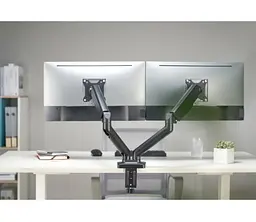 Настільний кронштейн для двох моніторів 17–32 дюйми OfficePro OPMA-412 Black - мініатюра 11