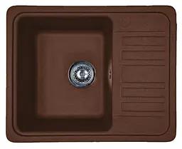Кухонна мийка Adamant SMALL mokko 570x455x180 мм, з крилом 57 см - мініатюра 1