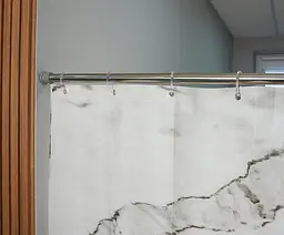 Штора для ванної кімнати SPAZIO MARBLE PEVA 200х200 см із 12-ма кільцями - мініатюра 5