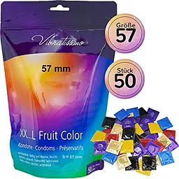 Презервативи Vibratissimo XX ... L Fruit Color, 57 мм, 50 шт.