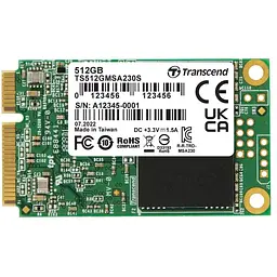 Накопичувач SSD mSATA 512GB Transcend (TS512GMSA230S)