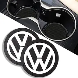 Антискользящий коврик В Подстаканник Volkswagen ⌀7 см 2 шт