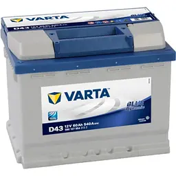 Акумулятор автомобільний Varta 60Аг Blue Dynamic D43 (560127054) - мініатюра 2