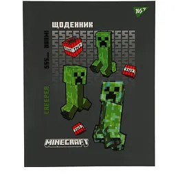 Щоденник шкільний Yes Minecraft Creeper 911639 Різнокольоровий