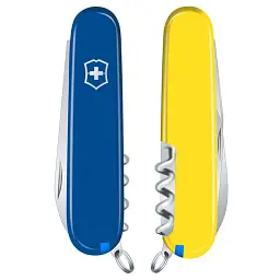 Ніж Victorinox Waiter Ukraine 84 мм Синьо-жовтий (0.3303.2.8) - мініатюра 4