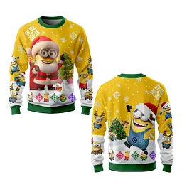 Світшот з 3D принтом Merry Minion 31558 XS