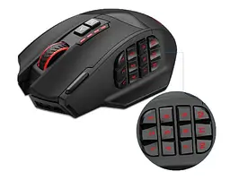 Миша бездротова ігрова з акумулятором та підсвічуванням 2.4 gHz E-YOOSO X33 Black - мініатюра 4