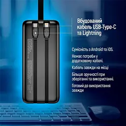 Павербанк ColorWay Black 50 000 mAh / 22.5 Вт (CW-PB500LPC5BK-PDD) - мініатюра 9