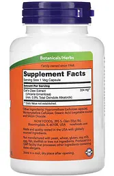Котячий кіготь екстракт (Cat's Claw Extract) 334 мг 120 капсул "NOW Foods" - мініатюра 2