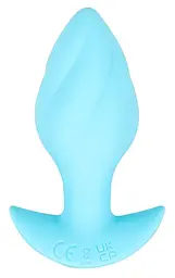 Анальна пробка Cuties Mini Butt Plug 8 см (блакитний) - мініатюра 4