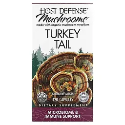 Натуральна добавка Host Defense Turkey Tail 120 вегакапсул - мініатюра 2
