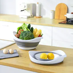 Друшляк складаний MBM My Home KP-75 біло-сірий 3.6 л  (KP-78 WHITE/GRAY) - мініатюра 7