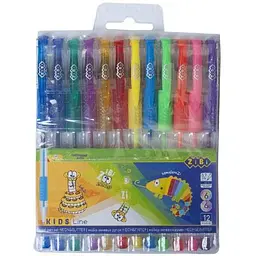Набір ZIBI 12кол. з 12-ти гелевих ручок NEON+GLITTER, ZB.2204-99