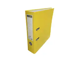 Папка-реєстратор BUROMAX односторонній А4 70/75мм (внутріш./зовніш.) BEST жовний BM.3021-08с