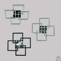 Смарт люстра керована світлодіодна SQUARE 4S 100 Вт 550x550x110 мм Чорна ESLLSE - мініатюра 5