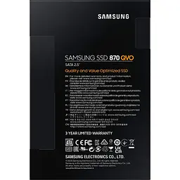 SSD накопичувач Samsung 870 QVO 4 TB [MZ-77Q4T0BW] [122183] - мініатюра 7