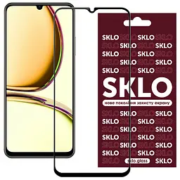 Захисне скло SKLO 3D для Realme C53 / C51 / C61 4G / C63 4G / Note 50 / 60 / 60x / 70 / 70T Чорний