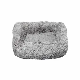 Лежак плюшевий для собак Milord PONCHIK XL 95x70x2 см (сірий)