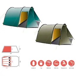Намет чотиримісний Grand Canyon Robson 4 Capulet Olive (330012), Оливковий - мініатюра 12