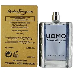 Туалетна вода тестер Salvatore Ferragamo Uomo Casual Life 100 мл