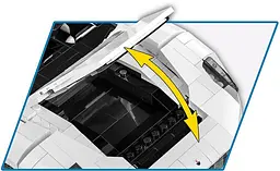 Конструктор Cobi Мазераті MC20 масштаб 1:12, 2269 деталей (COBI-24335) - мініатюра 9