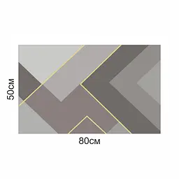 Інноваційний Суперпоглинаючий Діатомітовий Килимок для ванної Aquarius 50х80 см Кава/Сірий - мініатюра 2