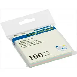 Папір для нотаток Buromax with adhesive layer 76х76мм, 100sheets, pastel colors mix (BM.2312-10) - мініатюра 2