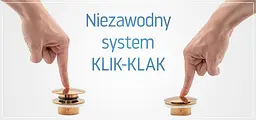 Донний клапан для умивальника Rea click-clack chrome хром REA-A5217, Хром - мініатюра 3
