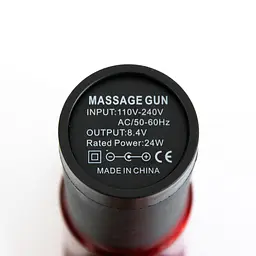 Перкусійний масажер для тіла електричний масажер пістолет 24W Massage gun бордовий - мініатюра 7