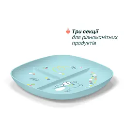 Тарілка секційна Chicco 12м+ блакитна (16003.25) - мініатюра 4