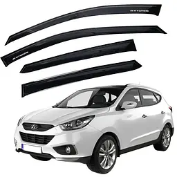 Дефлектори вікон ветровики Hyundai IX 35 2010- (Voron Glass) VH20909