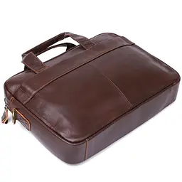 Стильна сумка для ноутбука Vintage 20681 коричнева - мініатюра 9
