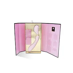 Вібромасажер Shunga Zoa Light Pink, двосторонній - мініатюра 8