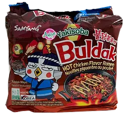 Локшина швидкого приготування Samyang Buldak Hot Chicken Flavor Ramen Noodles Yakisoba, 130г - мініатюра 3